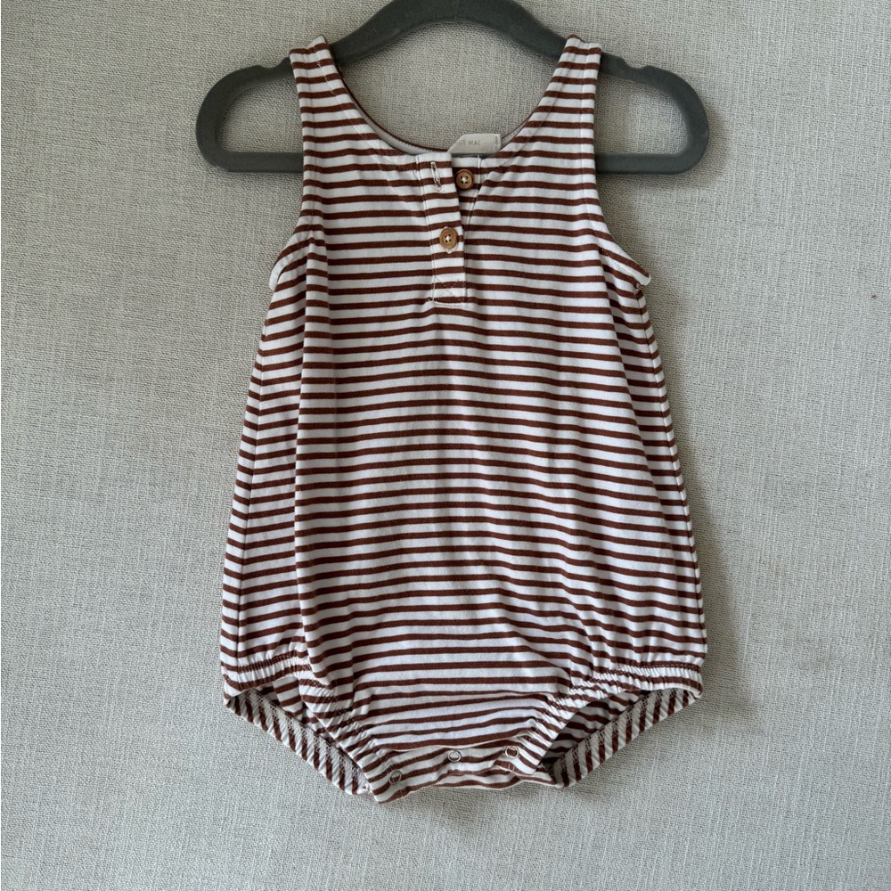 Quincy Mae Striped Romper